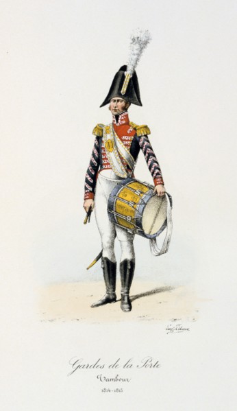 Gardes de la Porte, Drummer, 1814-15 Artist: Eugene Titeux