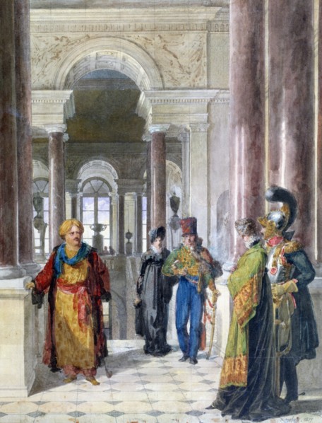 'Exploring the Museum', 1817. Artist: Jean-Baptiste Isabey