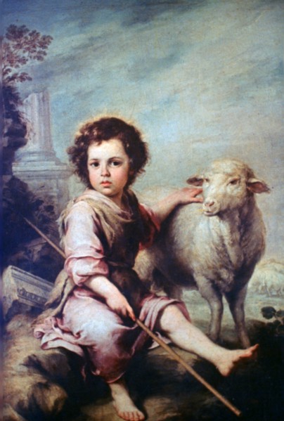 'The Good Shepherd', c1650. Artist: Bartolomé Esteban Murillo
