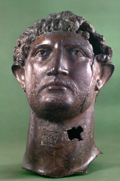 Bronze head of the Emperor Hadrian, 2nd century AD. Artist: Unknown