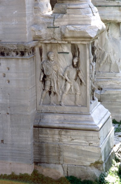 The Arch of Septimus Severus, Rome, 203 AD. Artist: Unknown