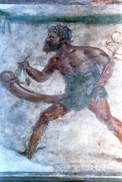 Mural of Mercury, Pompeii, Italy. Creator: Unknown.