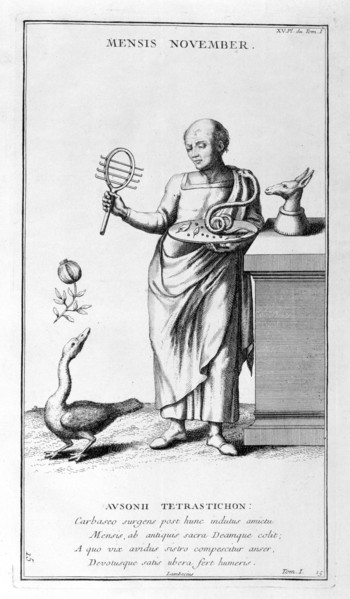 'A representation of November', 1757. Artist: Bernard de Montfaucon