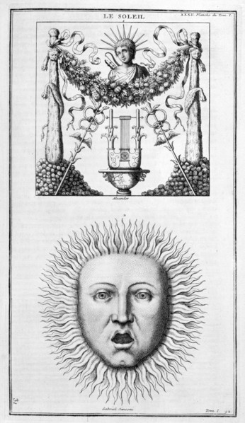 'The Sun', 1757. Artist: Unknown