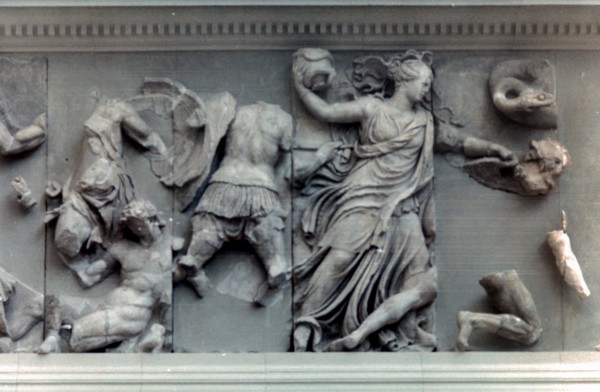 Detail from the Great Frieze of the Pergamon Altar, 180-159 BC. Artist: Unknown