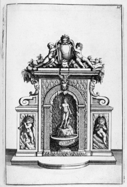 Fountain design, 1664. Artist: Georg Andreas Bockler