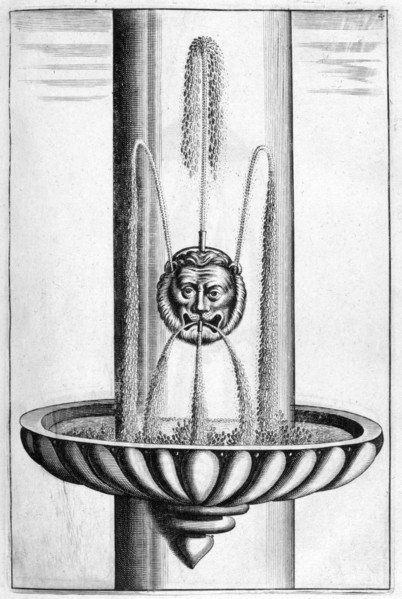 Ornamental fountain design, 1664. Artist: Georg Andreas Bockler