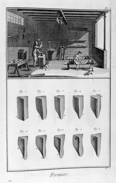 Shoe tree makers, 1751-1777. Artist: Denis Diderot