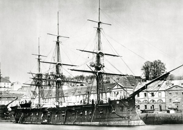 French warship, 'l'Ocean', 1868. Artist: Unknown