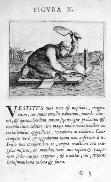Prophecy figure X from Prognosticatio Eximii Doctoris Paracelsi, 1536.  Artist: Theophrastus Bombastus von Hohenheim Paracelsus