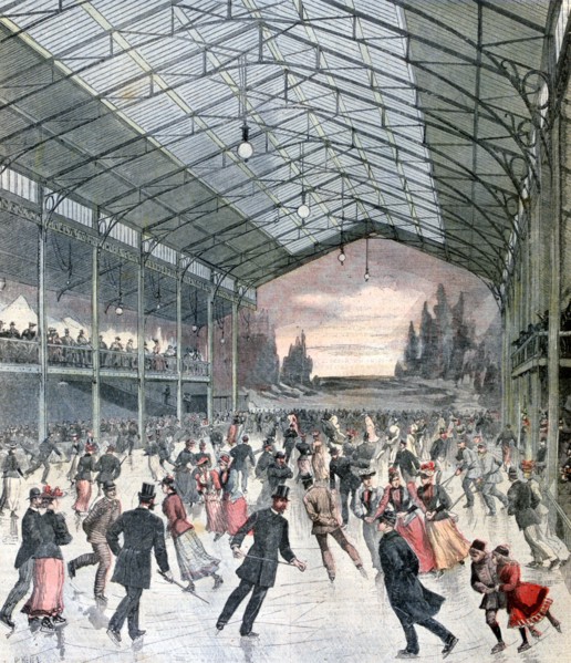 Ice Skating in Paris, 1892. Artist: Henri Meyer