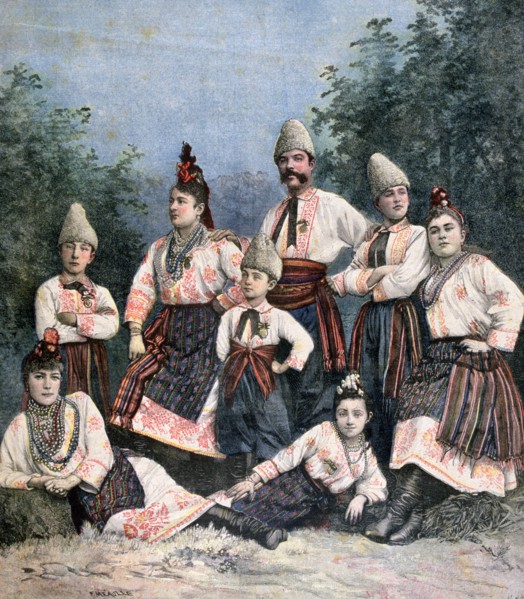 Russian singers, 1891. Creator: Henri Meyer.