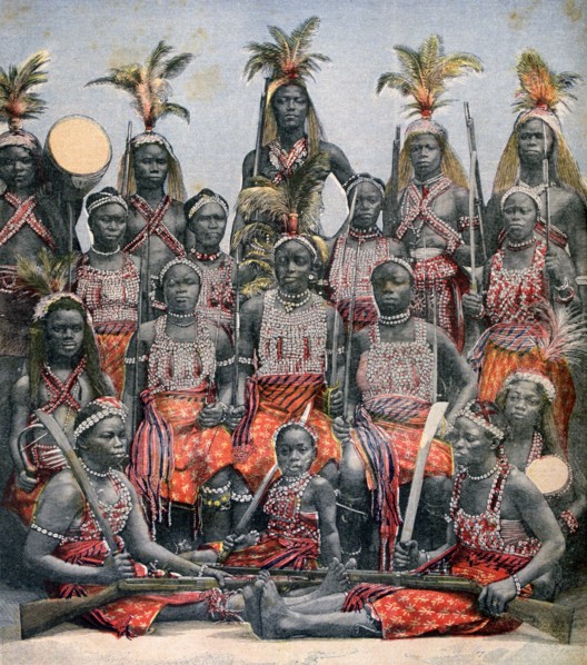 Amazonian warriors, 1891. Artist: Unknown