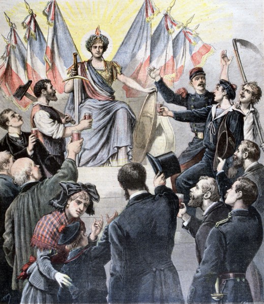 Happy New Year France!, 1891. Creator: Henri Meyer.