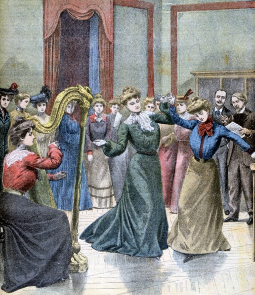 The conservatory of Mimi Pinson, 1902. Artist: Unknown