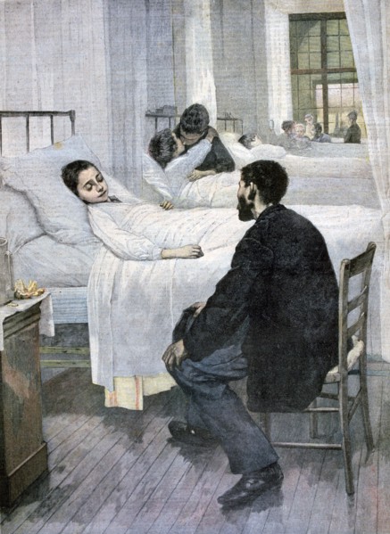 'Visiting Day at the Hospital', 1893. Artist: Henry Jules Jean Geoffroy