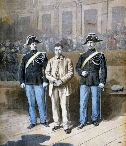 Trial of Sante Jeronimo Caserio, Italian anarchist and assassin, 1894. Artist: Frederic Lix