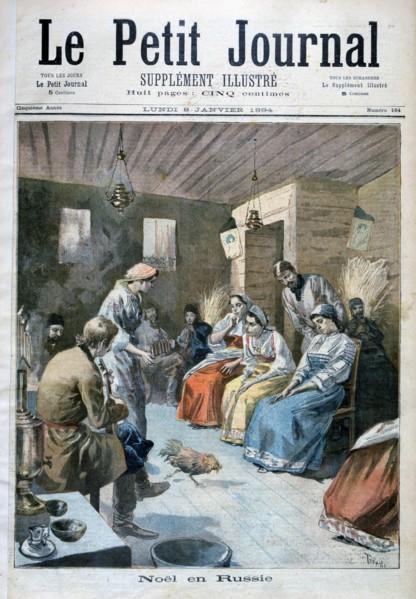 Christmas in Russia, 1893 (1894). Artist: Oswaldo Tofani