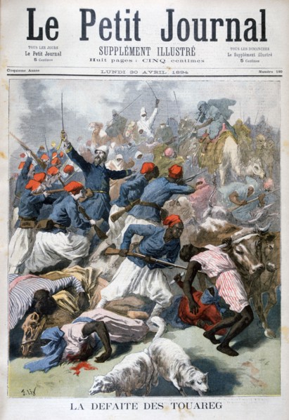 The defeat of the Tuaregs, 1894. Artist: Frederic Lix