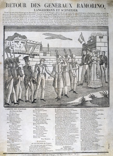 'The Return of General Ramorino', 1831. Artist: Unknown