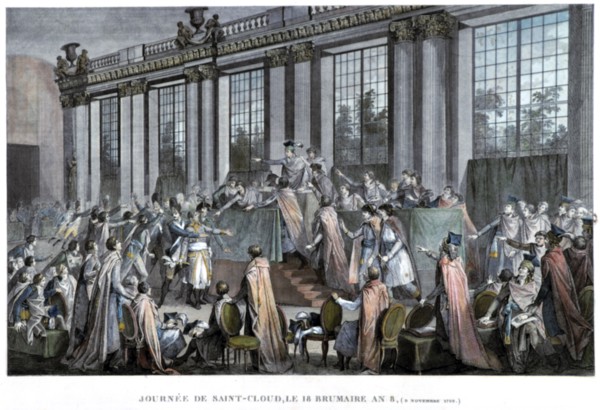 'The coup d'état of the 18th Brumaire (9th November), 1799', 19th century. Artist: Unknown
