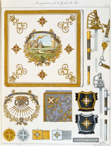 Mousquetaires de la Garde du Roi, Insignia Artist: Eugene Titeux