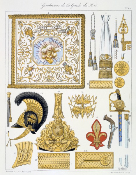 Gendarmes de la Garde du Roi, Insignia Artist: Eugene Titeux