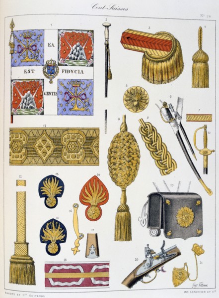 Cent-Suisses, Insignia Artist: Eugene Titeux
