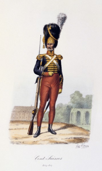 'Cent-Suisses', 1814-17. Artist: Eugene Titeux