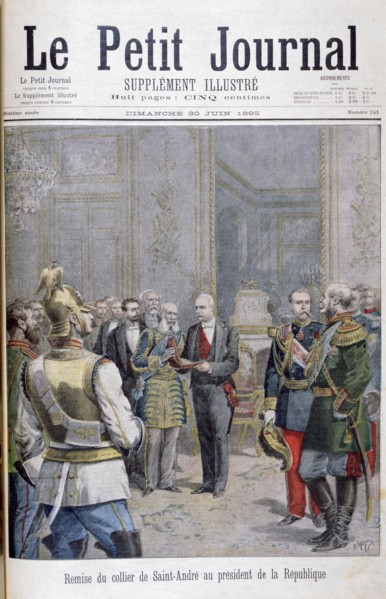 Handing-over of the collier de Saint André to the President of the Republic, 1895. Artist: Henri Meyer