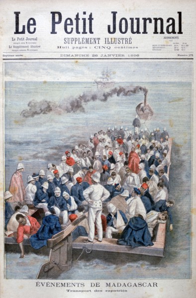 Events in Madagascar: The Repatriation of French troops, 1896. Artist: Oswaldo Tofani