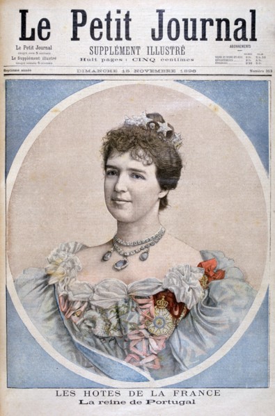 Portrait of Queen Amelia of Portugal, 1896. Creator: F Meaulle.