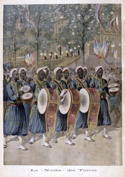 'A regiment of Algerian 'Turcos', 1896. Artist: Henri Meyer