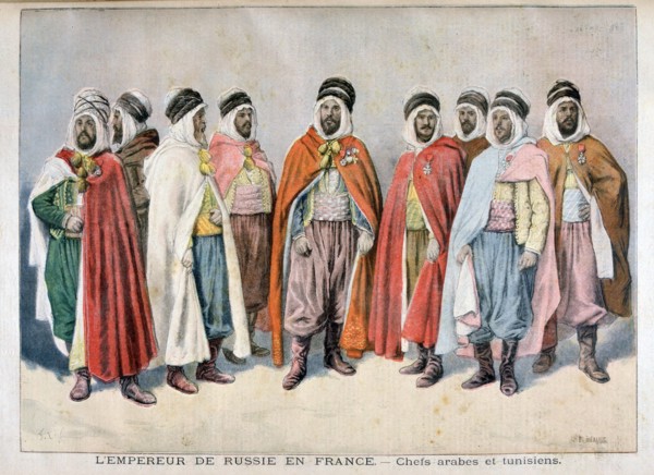 Arab and Tunisian chiefs, 1896. Artist: Frederic Lix