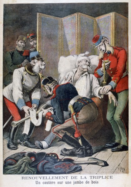 Renewal of the Triple Alliance of Germany, Austria and Italy, 1896. Artist: Henri Meyer