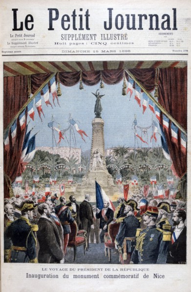 President Faure at the inauguration ceremony of a monument in Nice, 1896. Artist: Henri Meyer