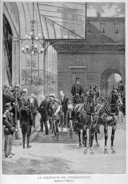 The return of Felix Faure, President of France, to Paris, after his visit to Russia, 1897. Creator: F Meaulle.