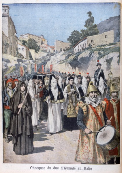 Funeral of the Duke of Aumale in Italy, 1897. Artist: Henri Meyer