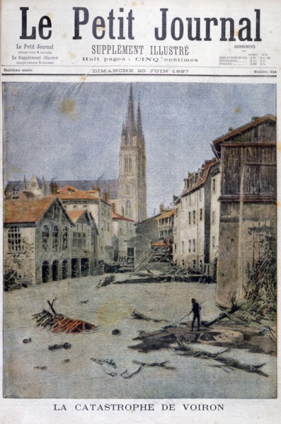The catastrophe of Voiron, France, 1897. Artist: Henri Meyer