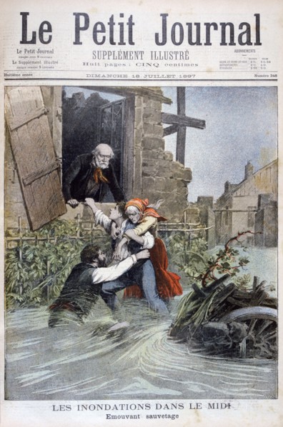 Floods in the Midi, South of France, 1897. Artist: Henri Meyer