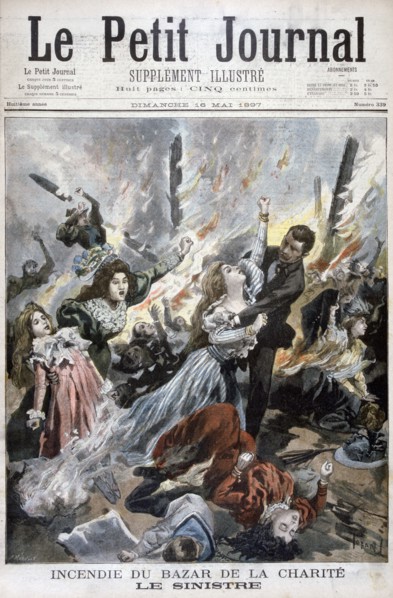 Fire at the Bazar de la Charite, Paris, 4th May 1897. Creator: F Meaulle.