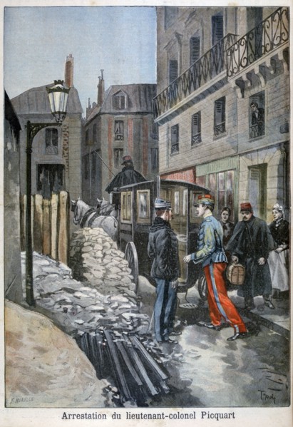 The arrest of lieutenant-colonel Picquart, 1898. Creator: F Meaulle.