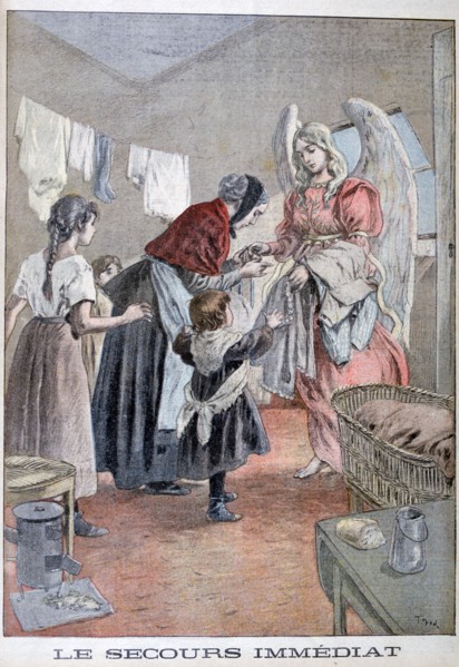 Immediate help, 1899.  Artist: Oswaldo Tofani