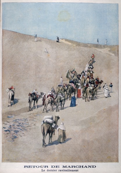Return of merchants, 1899. Creator: F Meaulle.