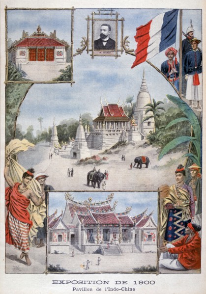 The Indochina pavilion at the Universal Exhibition of 1900, Paris, 1900. Artist: Unknown