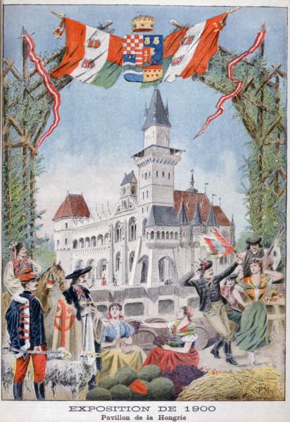 The Hungarian pavilion at the Universal Exhibition of 1900, Paris, 1900. Artist: Unknown