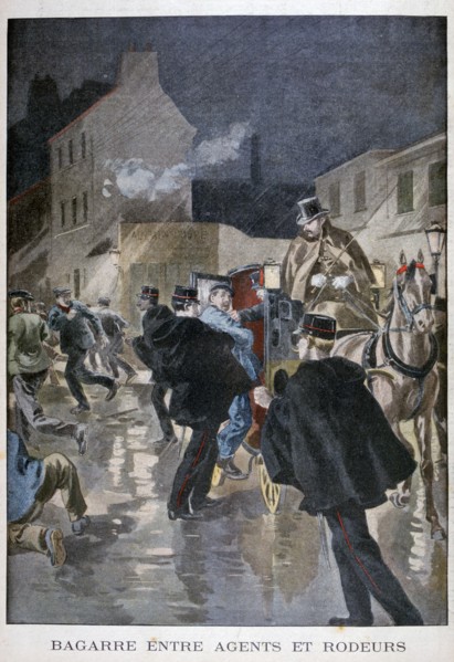 Arrested by the police, Paris, 1900. Artist: Unknown
