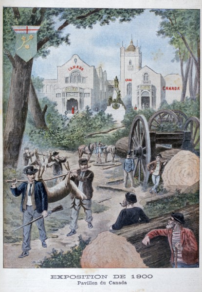 The Canadian pavilion at the Universal Exhibition of 1900, Paris, 1900. Artist: Unknown