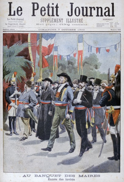 Mayor's Banquet, Paris, 1900. Artist: Unknown