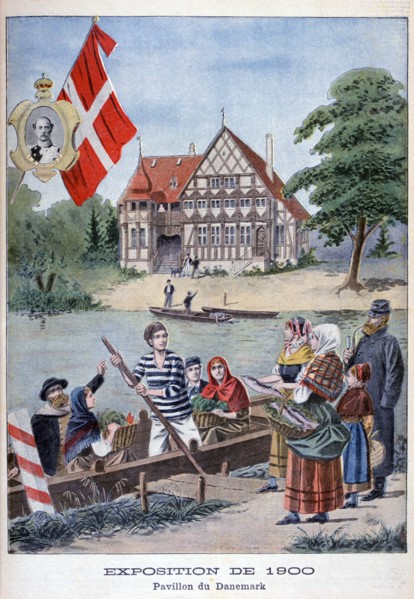 The Danish pavilion at the Universal Exhibition of 1900, Paris, 1900. Artist: Unknown